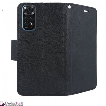 Telone dėklas su skyreliais - juodas Xiaomi Redmi Note 11/11S/12S/Poco M4 Pro telefonams